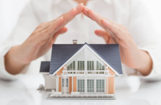 Real estate insurance concept